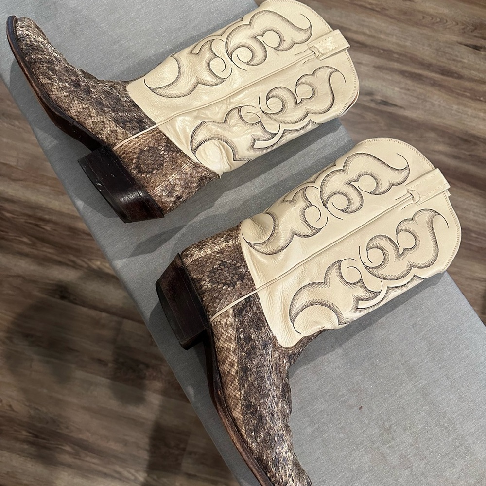 Vintage Snakeskin Nocona Boots